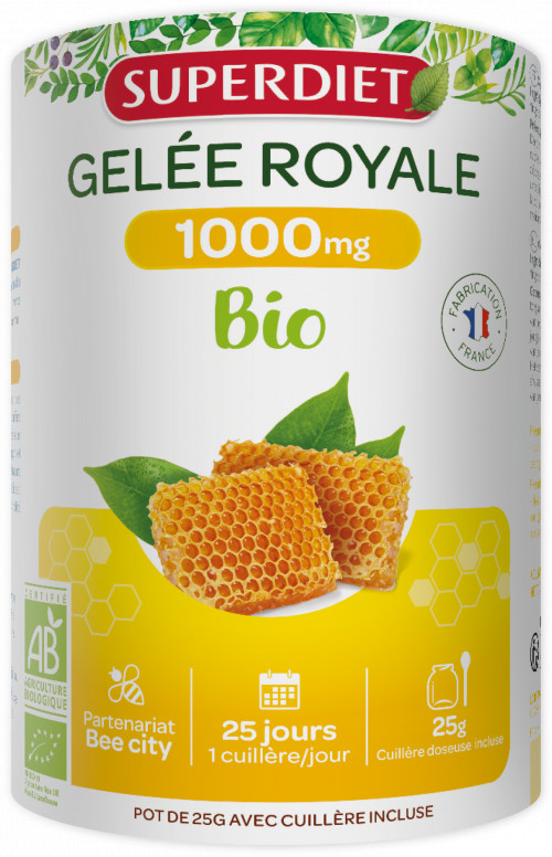 Gelée royale BIO - pot de 25 g - SUPERDIET