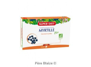 Myrtille BIO - 20 ampoules x 15 ml - SUPERDIET