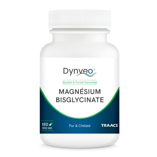 Magnésium bisglycinate chélaté 800 mg - 180 Gélules - DYNVEO