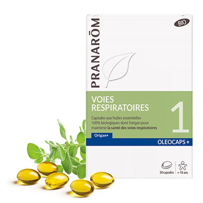 Oleocaps - N°1 Voies respiratoires (Origan +) BIO - 30 capsules - PRANAROM