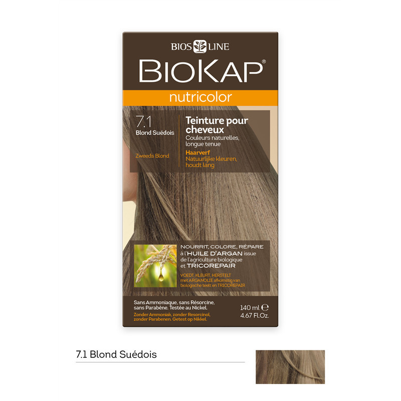 Nutricolor - Blond suédois 7.1 - 140 ml - BIOKAP