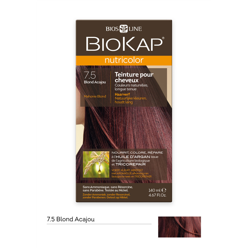 Nutricolor - Blond acajou 7.5 - 140 ml - BIOKAP