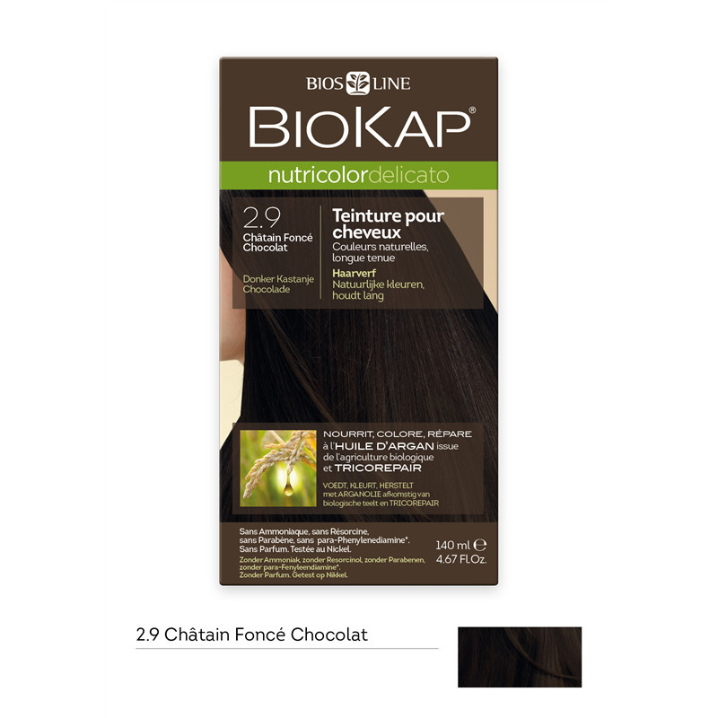 Nutricolor delicato - Châtain foncé chocolat 2.9 - 140 ml - BIOKAP