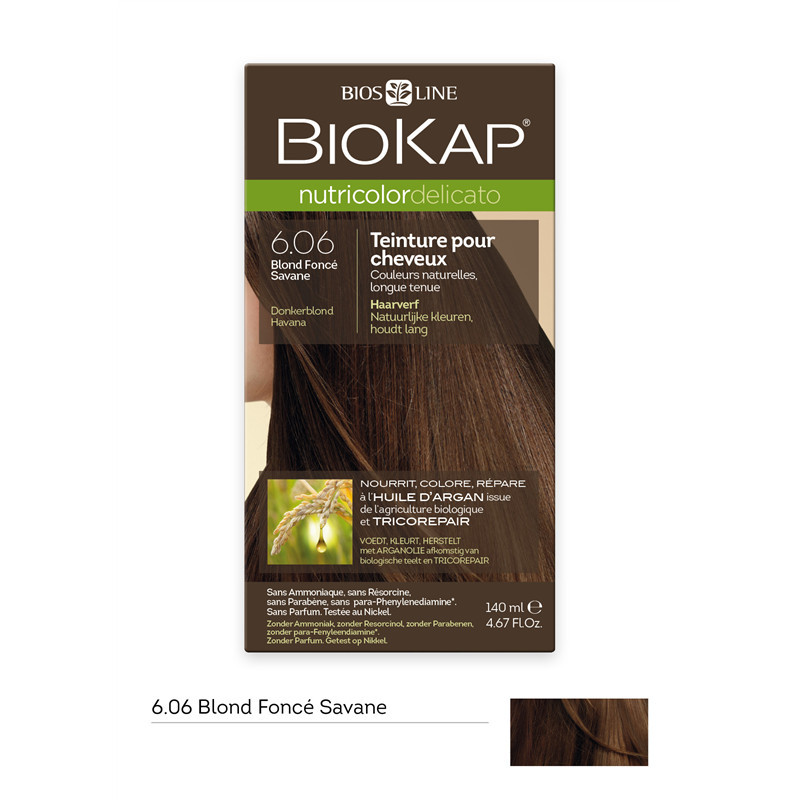 Nutricolor delicato - Blond foncé havane 6.06 - 140 ml - BIOKAP