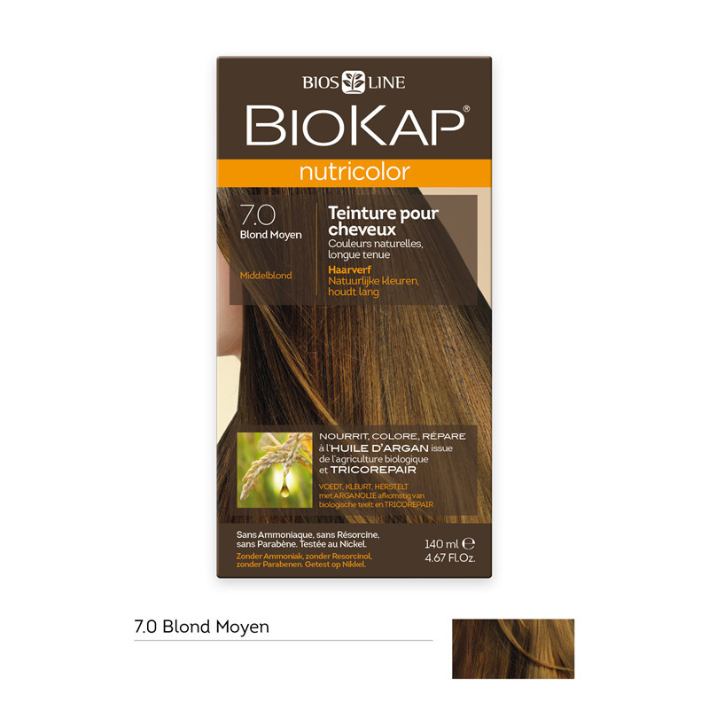 Nutricolor - Blond moyen 7.0 - 140 ml - BIOKAP