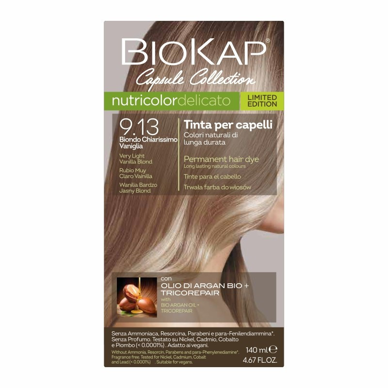 Nutricolor delicato  - Blond tres clair vanille 9.13 - 140 ml - BIOKAP