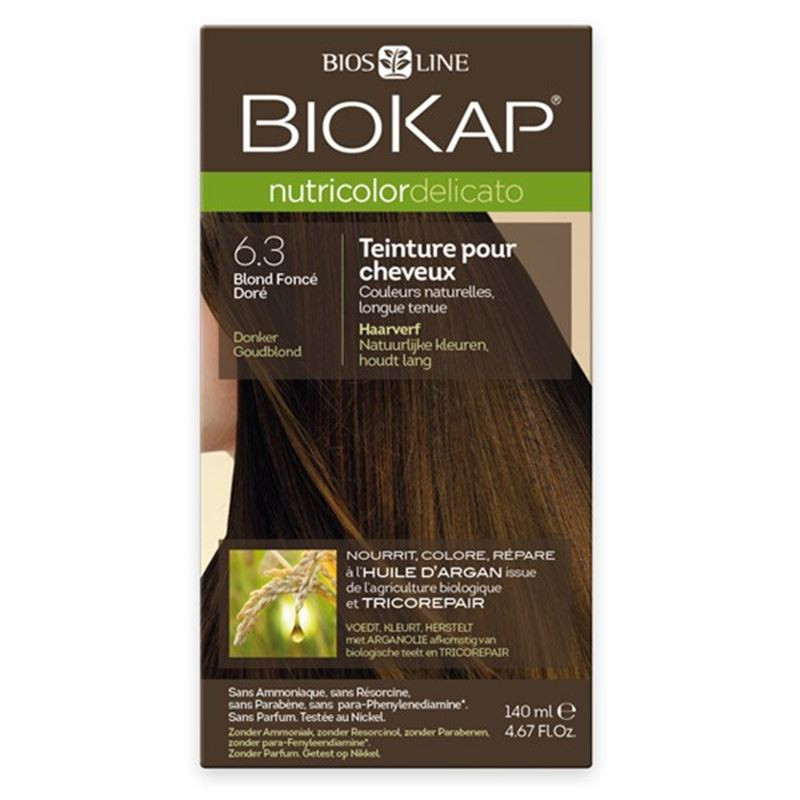 Nutricolor delicato rapid - Blond foncé doré 6.3 - 135 ml - BIOKAP