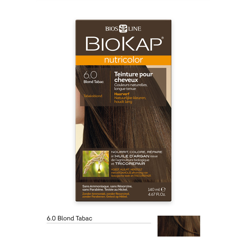 Nutricolor - Blond tabac 6.0 - 140 ml - BIOKAP