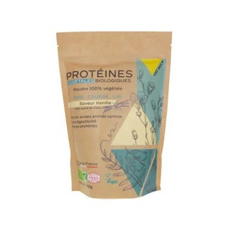 Protéines végétales biologiques saveur vanille - 450 g - VIT'ALL+