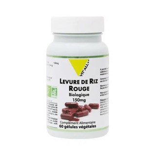 Levure de riz rouge biologique 150 mg - 60 gélules - VIT'ALL+