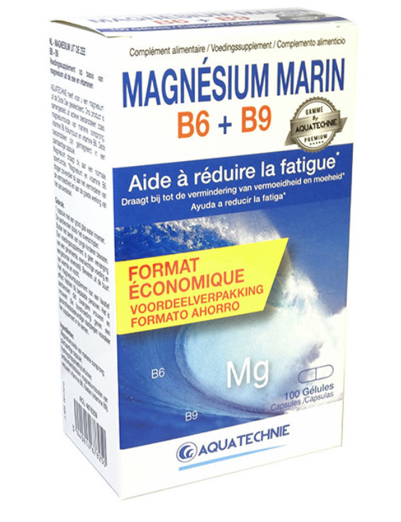 Magnésium marin B6 - 100 gélules - BIOTECHNIE