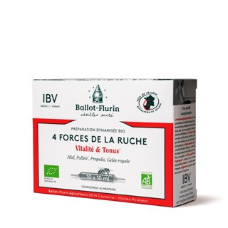 Préparation dynamisée 4 forces de la ruche - 10 ampoules x 10 ml - BALLOT-FLURIN