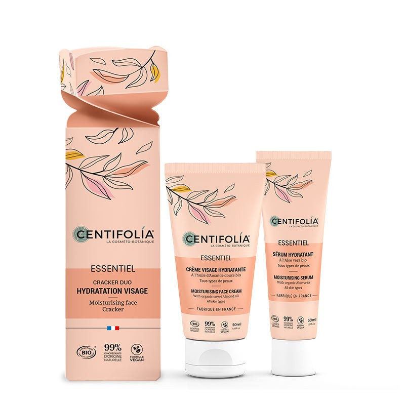 Cracker duo hydratation visage Essentiel - CENTIFOLIA