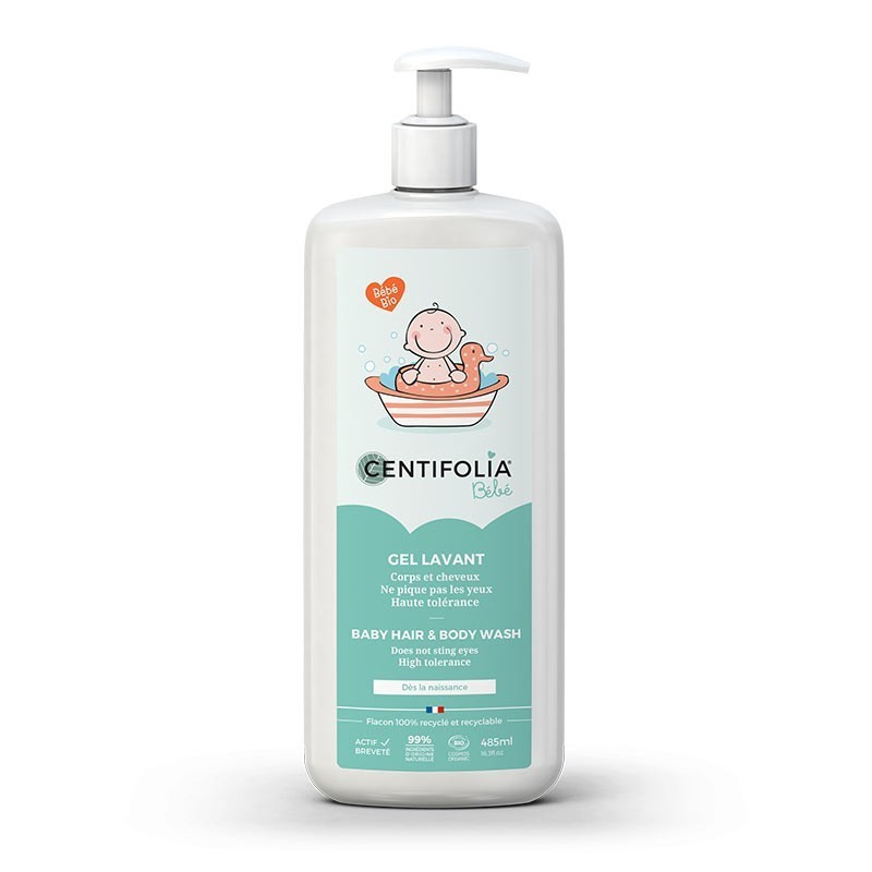 Gel lavant Bébé - Flacon pompe 485 ml - CENTIFOLIA