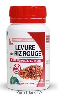 Riz rouge (Levure, Monascus purpureus) - 120 gélules - MGD