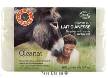 Savon au lait d'ânesse sans parfum - 100 g - OLEANAT