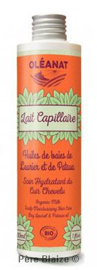 Lait capillaire apaisant au Laurier et Pataua - 200 ml - OLEANAT