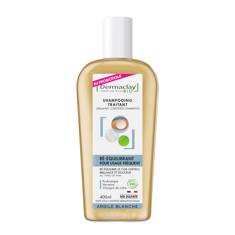 Shampooing ré-équilibrant au probiotique - 250 ml - DERMACLAY