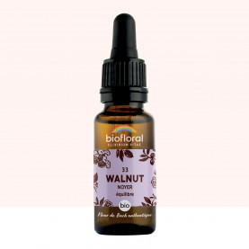 FDB 33 Walnut, Noyer - Compte Gouttes BIO Demeter - 20 ml - BIOFLORAL