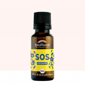SOS Secours Nuit Paisible - Granules BIO - 19,5 g - BIOFLORAL
