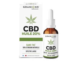 Huile CBD 20% - 10 ml - GRANIONS