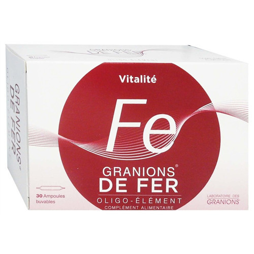 Granions de Fer - 30 ampoules - GRANIONS