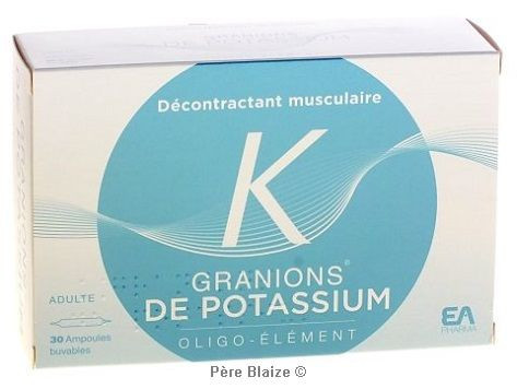 Granions de Potassium - 30 ampoules - GRANIONS