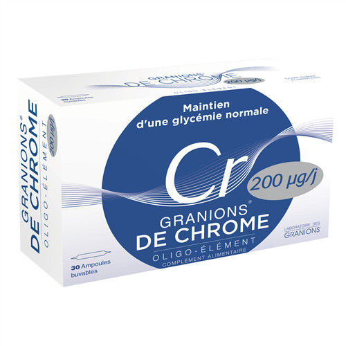 Granions de Chrome 200 µg - 30 ampoules- GRANIONS