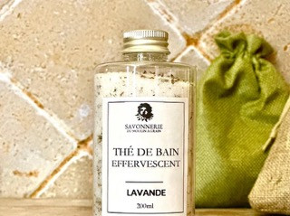 Thé de bain effervescent Lavande - 200 ml - SAVONNERIE DU MOULIN À GRAIN