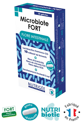 Microbiote Fort - Flore intestinale - 30 gélules - NUTRIGEE