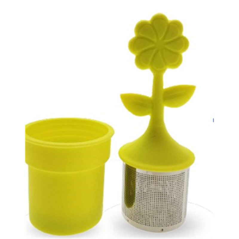Infusette fleur silicone -...