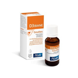 D3 Biane  - Flacon compte-gouttes 20 ml - PILEJE