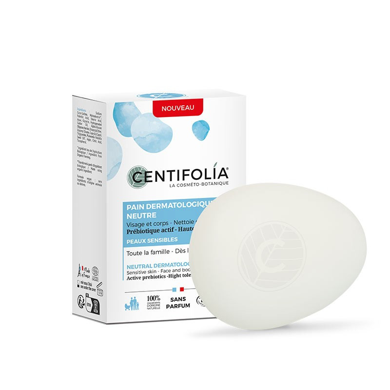 Pain dermatologique neutre - 85 gr - CENTIFOLIA