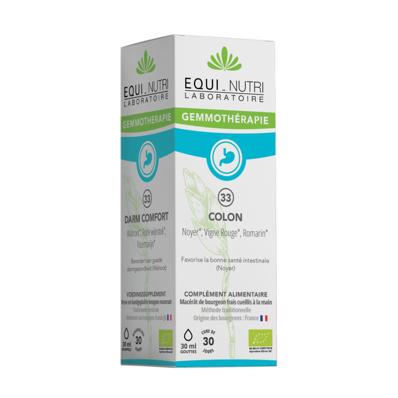 Bourgeons BIO - N°33 Colon - 30 ml - EQUI-NUTRI