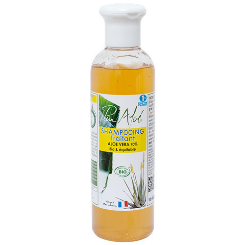 Shampoing traitant BIO à l'Aloé véra 70% sans sulfates - 250 ml - PUR ALOE