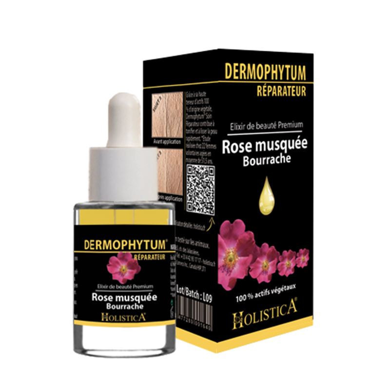 Dermophytum réparateur - Rose musquée, Bourrache - 15 ml - HOLISTICA