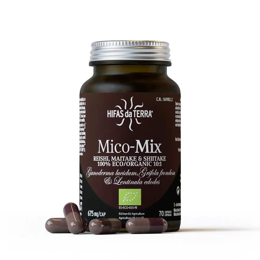 Mico-mix - Synergie 3 champignons + Vit. C  - 70 gélules - HIFAS DA TERRA