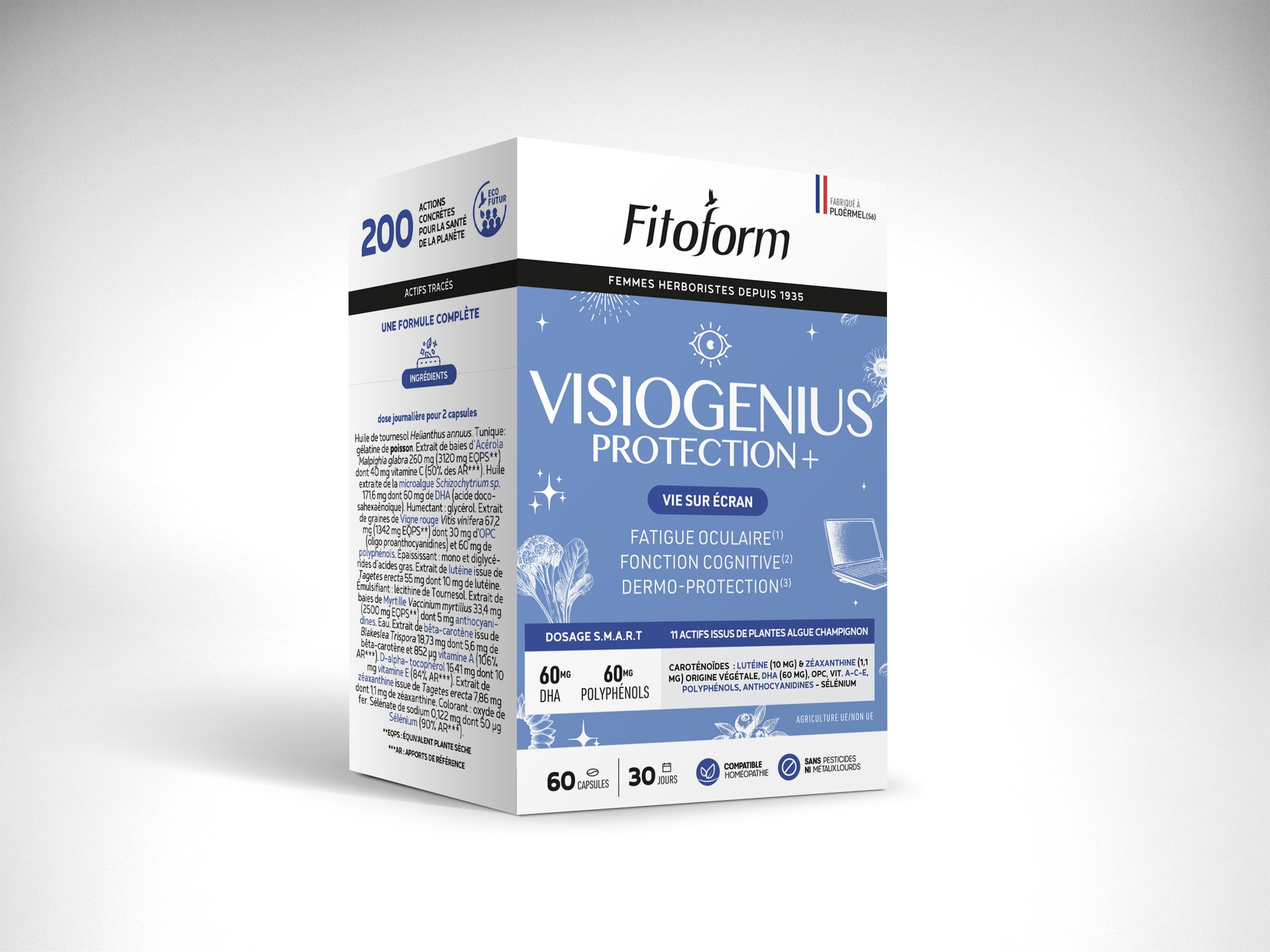 VISIOGENIUS-PROTECTION +-VIE SUR ECRAN - 60 capsules (ex Vision) - FITOFORM