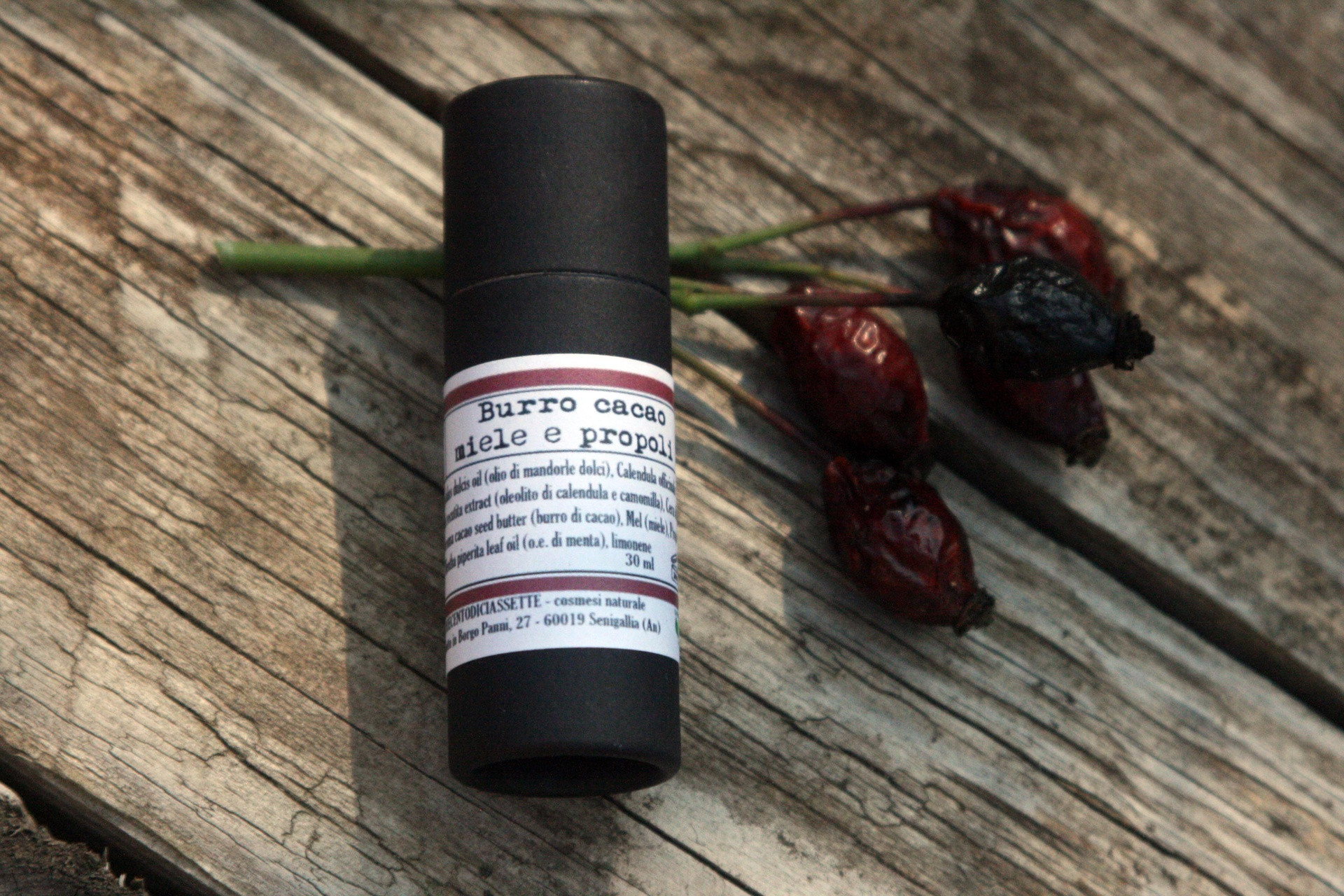 Beurre de cacao à la propolis et au miel - protecteur, émollient  - 20 mL  - DUECENTODICIASSETTE