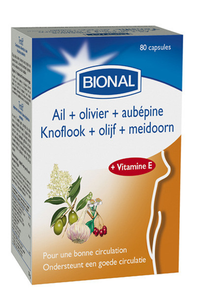Ail Olivier Aubépine Vit E - 200 capsules - B-TECHNIE