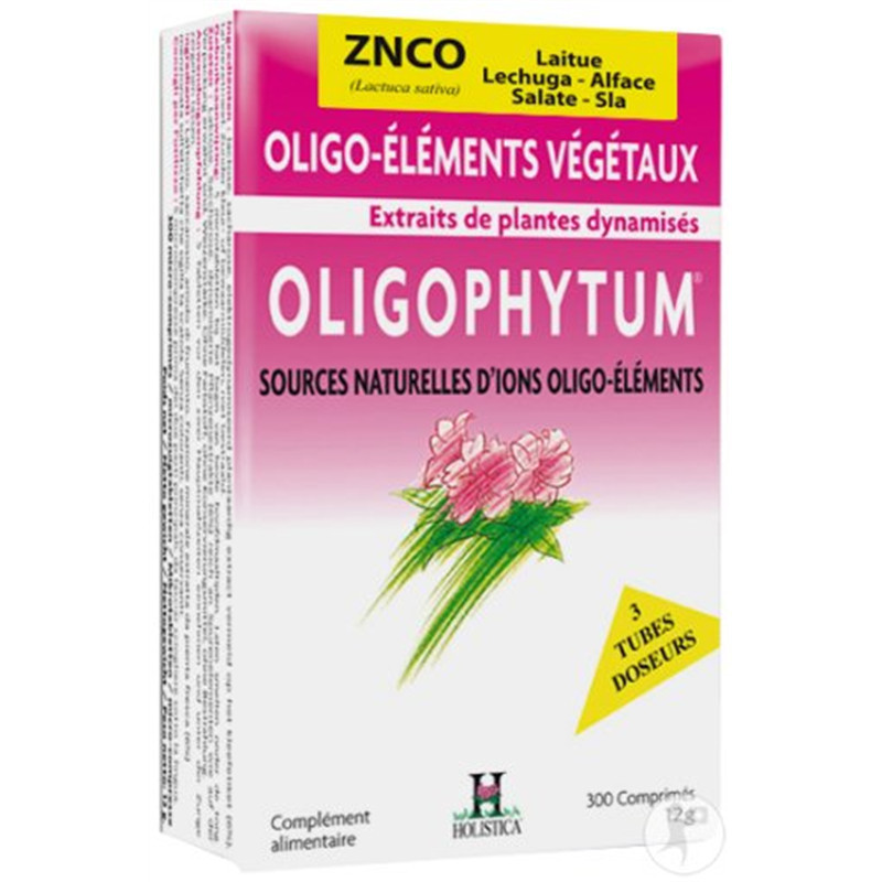 OLIGOPHYTUM - Znco laitue - 300 micro comprimés (env) - HOLISTICA