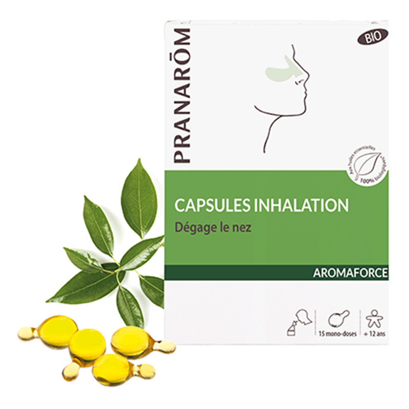Aromaforce - Capsules Inhalation BIO - 15 mono-doses - PRANAROM