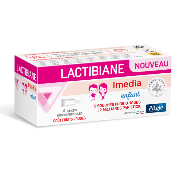Lactibiane Imedia Enfant - 4 sticks - PILEJE