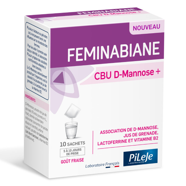 Feminabiane CBU D-Mannose + - 10 sachets - PILEJE