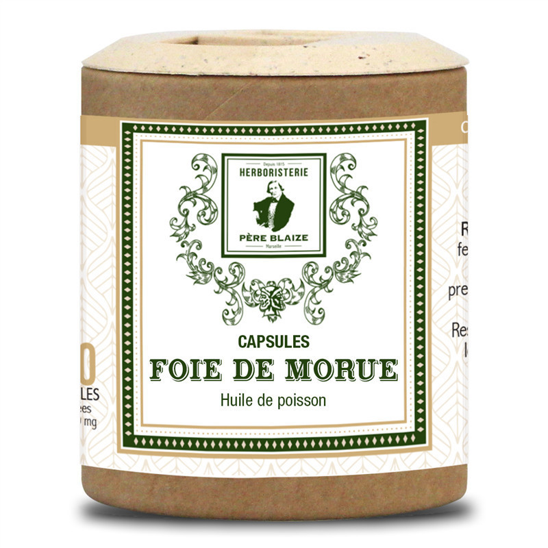 Capsules Foie de Morue - 500mg - 250 capsules - PÈRE BLAIZE