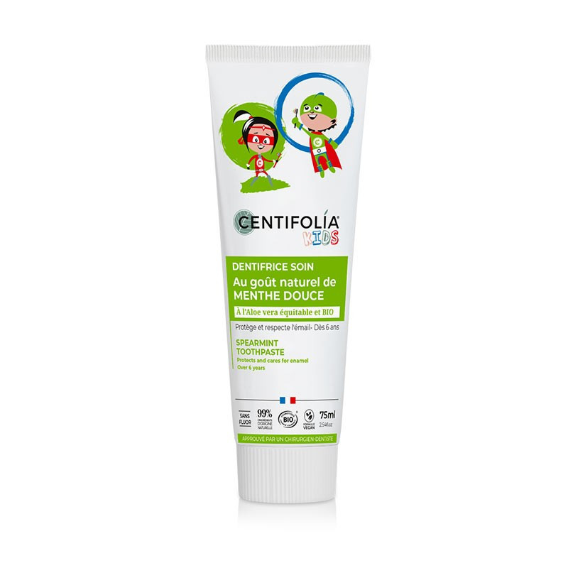 Dentifrice fluor menthe enfants - Tube 75 ml - CENTIFOLIA