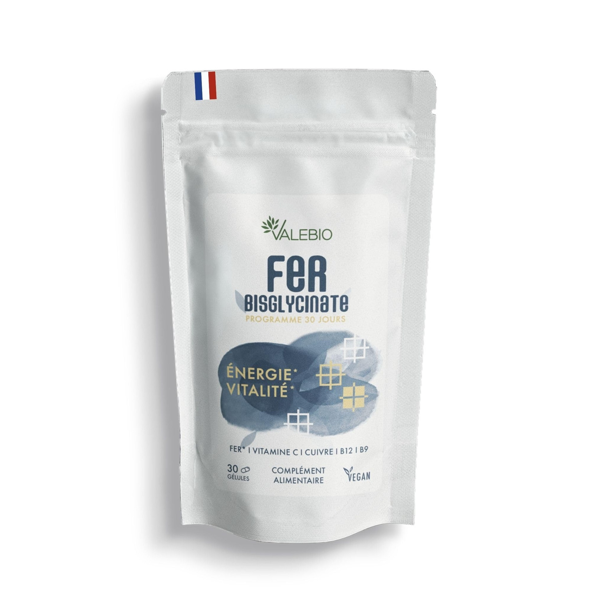 Bisglycinate de FER  - 30 gelules - VALEBIO