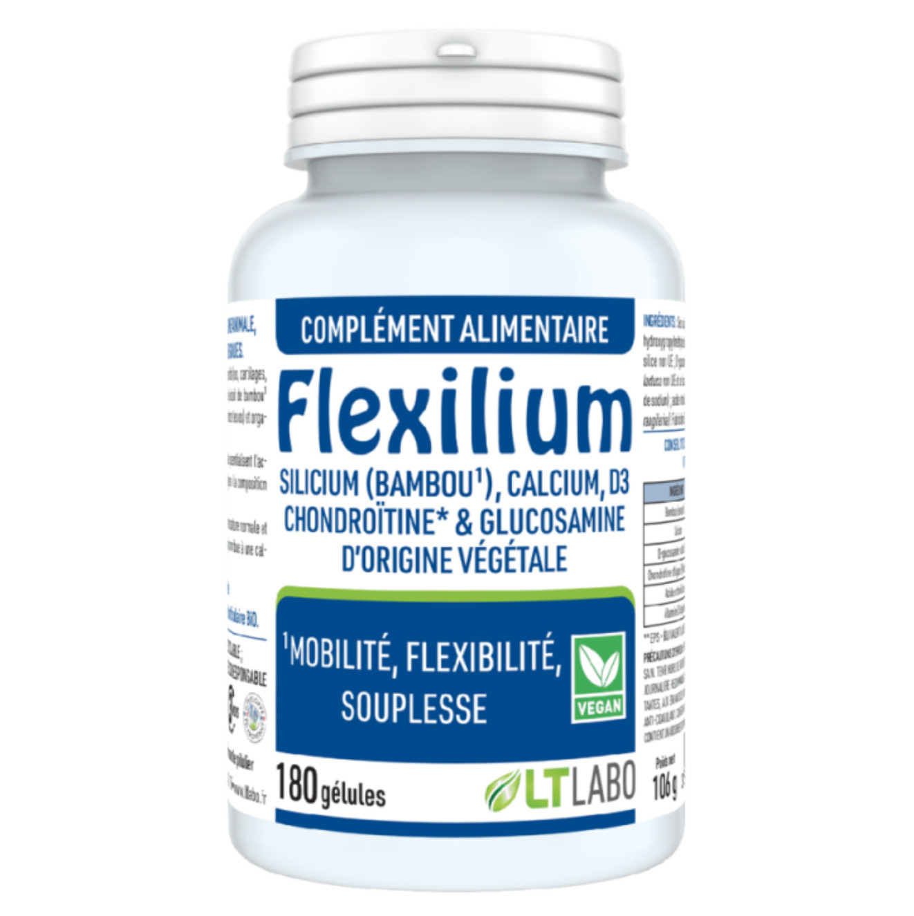 Flexilium vegan - 180 gélules - LT LABO