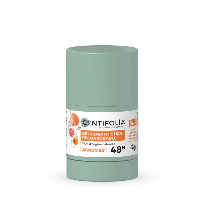 Déodorant stick rechargeable 48H - Agrumes - 50 gr - CENTIFOLIA