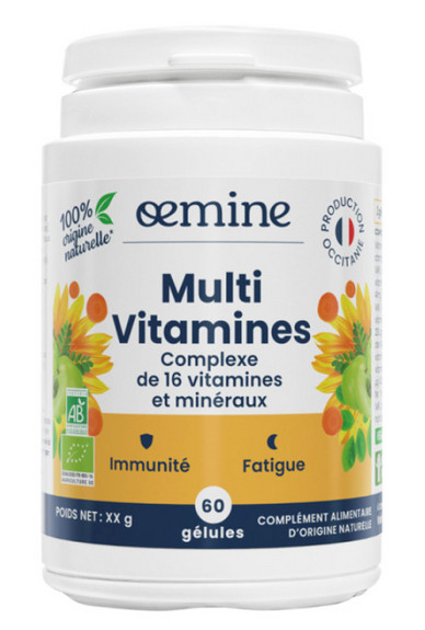 Multi vitamines BIO - 60 gelules - OEMINE